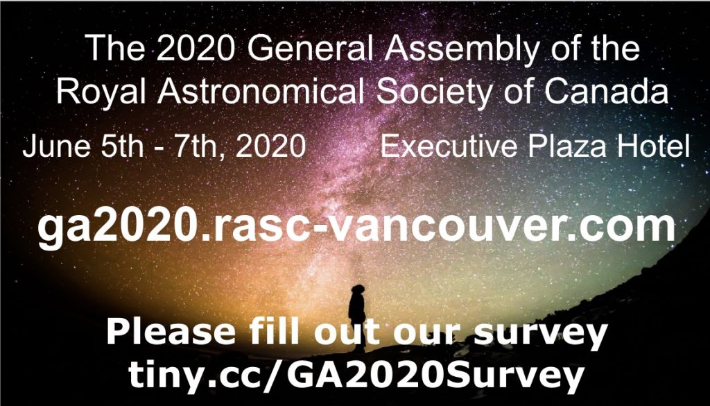 GA 2020 Announcement and Survey